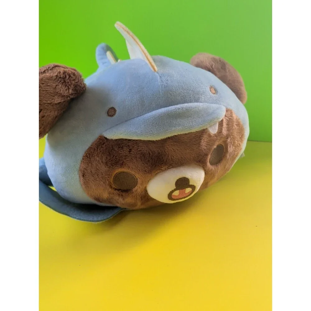 Rilakkuma Kyoryugokko Plush Blue Dinosaur Costume Laying Down Chairoikoguma